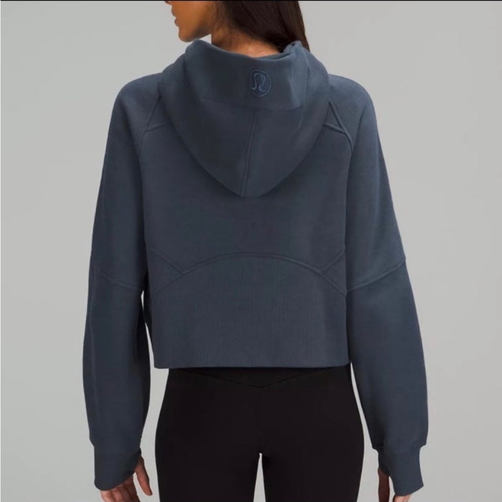 Lululemon Oversized Scuba Half Zip IRON BLUE XS/S